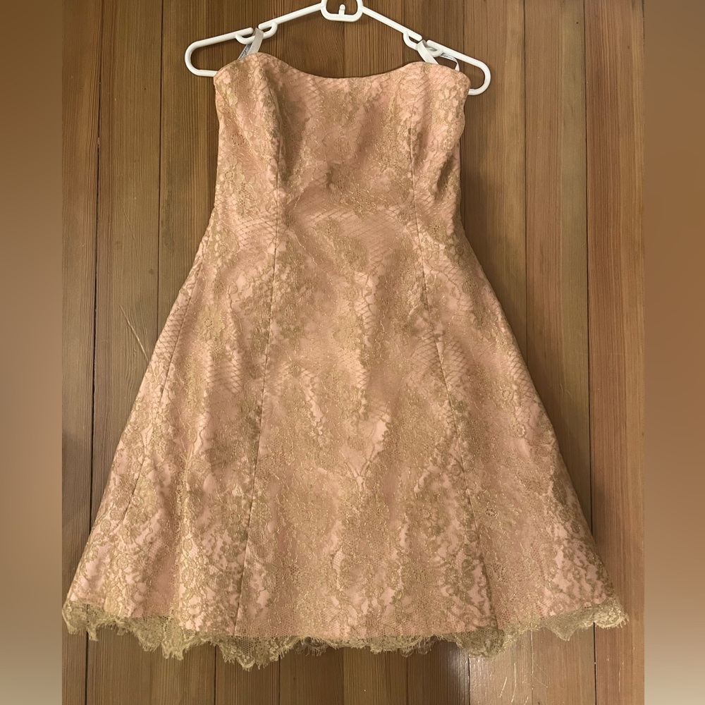 Shoshanna lace strapless dress size 4
